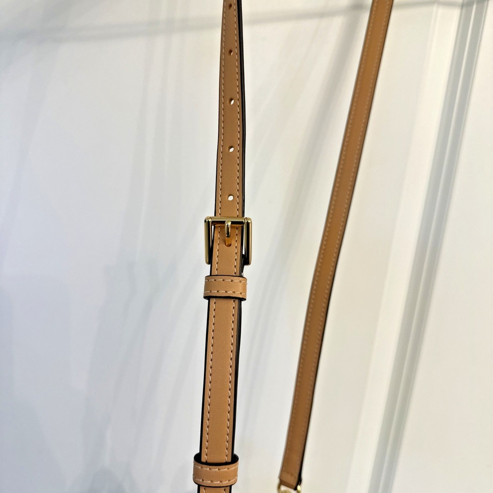 Tory Burch Blake Clear Logo Mini Shopper Crossbody Tote Bag Green Trim Concert - Picture 9 of 16